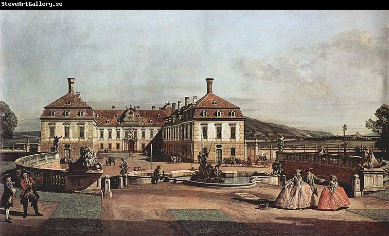 Bernardo Bellotto Das kaiserliche Lustschlob Schlobhof, Ehrenhofseite